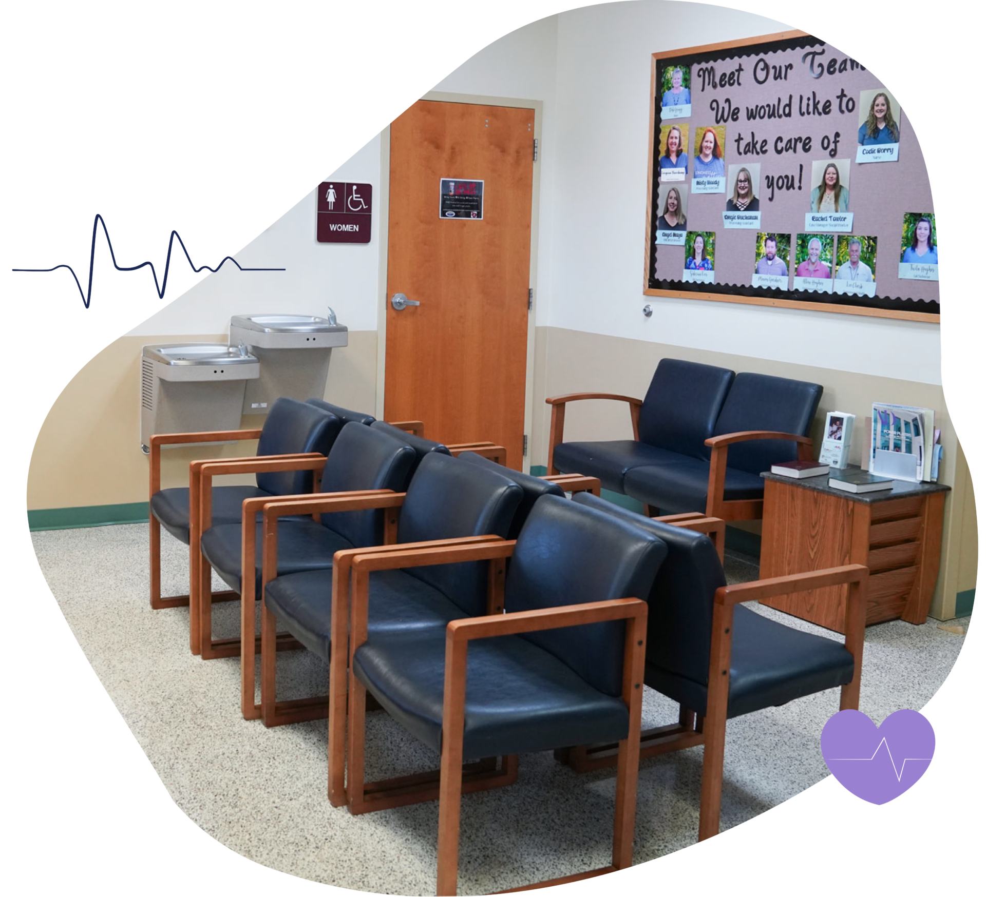 Toe River Health quality care waiting room