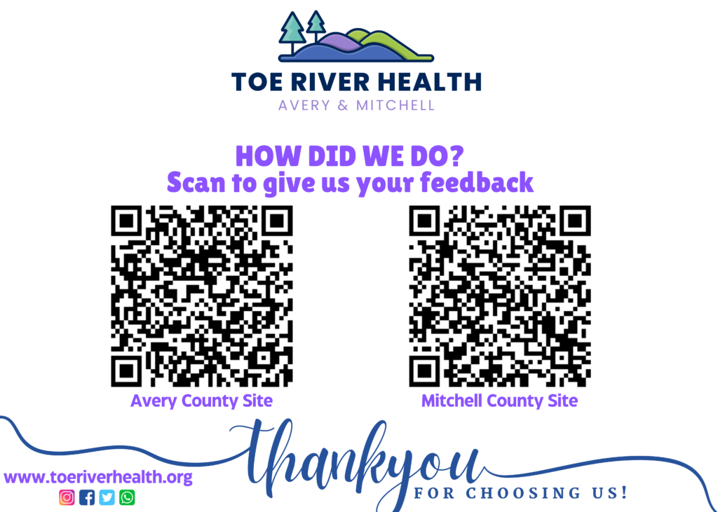 QR code to access Toe River Health Tick Bite Bot tool